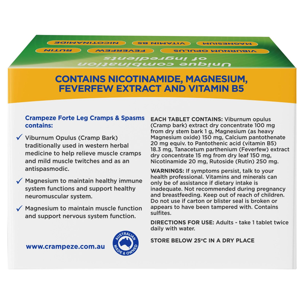 Crampeze Forte Leg Cramps & Spasms 60 Capsules