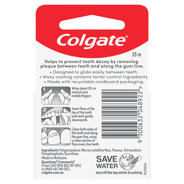 Colgate Total Tartar Control Dental Floss 25m