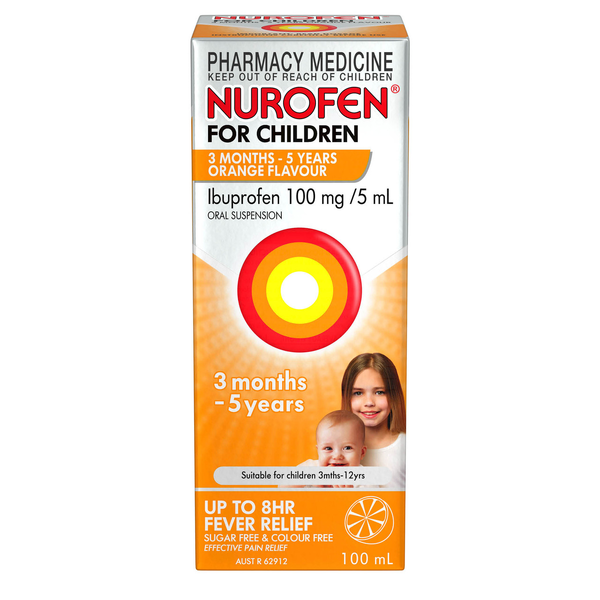 Nurofen For Children 3 Months - 5 Years Orange 100ml