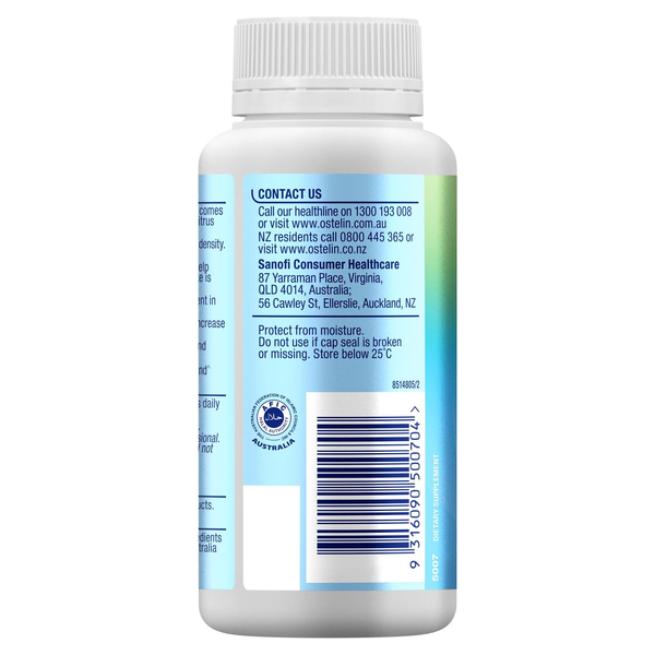 Ostelin Calcium & Vitamin D3 60 Chewable Tablets
