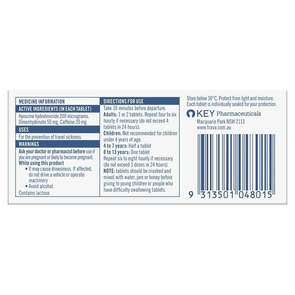 TravaCalm Original 10 Tablets