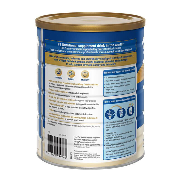 Ensure Powder 850g Vanilla Flavour