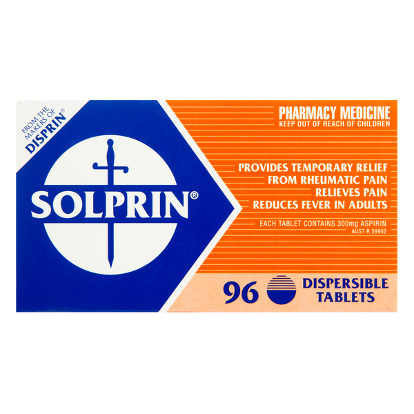 Solprin 300mg 96 Dispersible Tablets