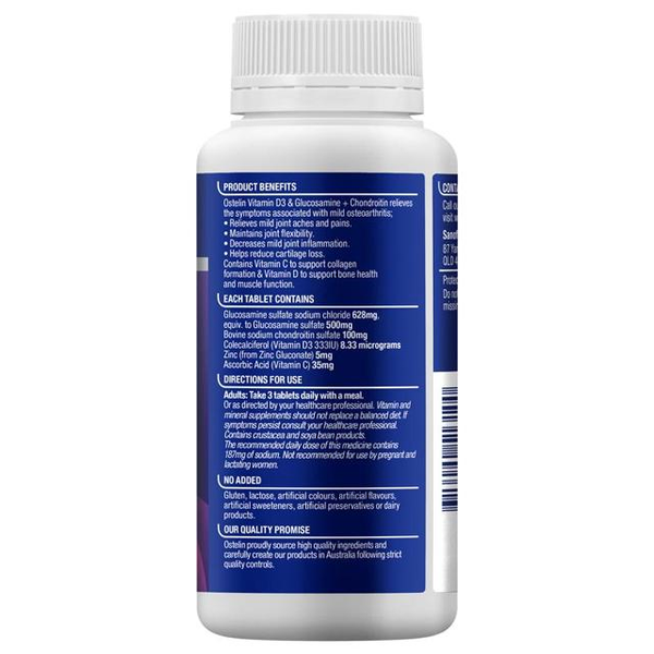 Ostelin Vitamin D3 & Glucosamine + Chondroitin 90 Tablets