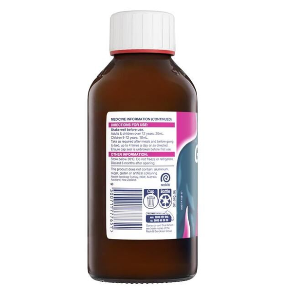 Gaviscon Dual Action Peppermint Liquid Suspension 500ml
