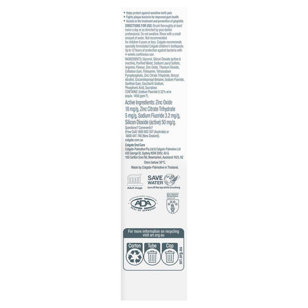 Colgate Total 12 Sensitivity + Gum Health Original Toothpaste 115g