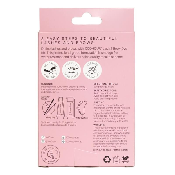 1000 Hour Lash & Brow Dye Kit - Graphite