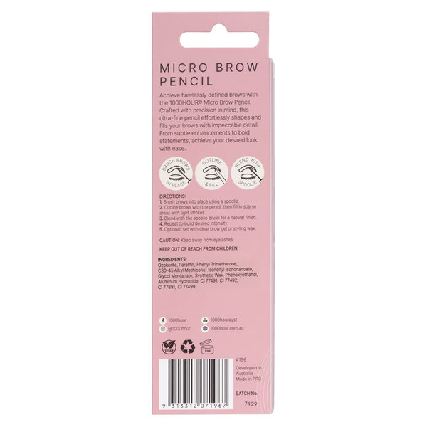 1000 Hour Micro Brow Pencil - Dark Brown