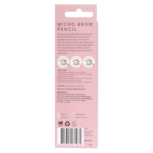 1000 Hour Micro Brow Pencil - Medium Brown