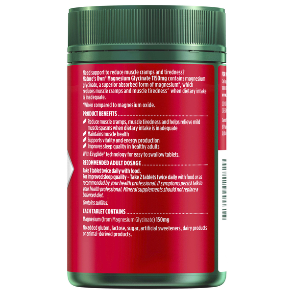 Nature's Own Magnesium Glycinate 1150mg 200 Tablets