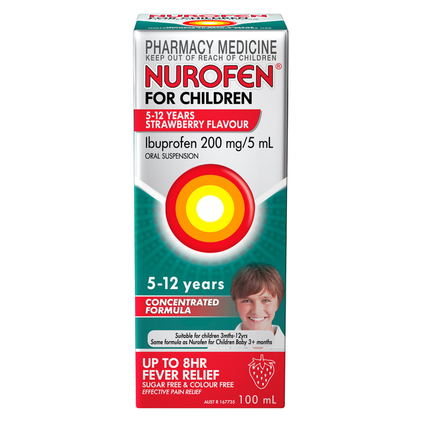 Nurofen For Children 5 - 12 Years Strawberry 100ml