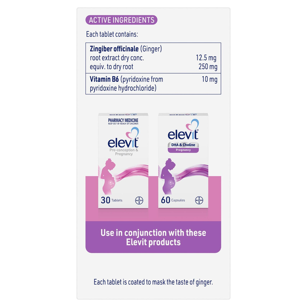 Elevit Morning Sickness Relief Pregnancy 60 Tablets 