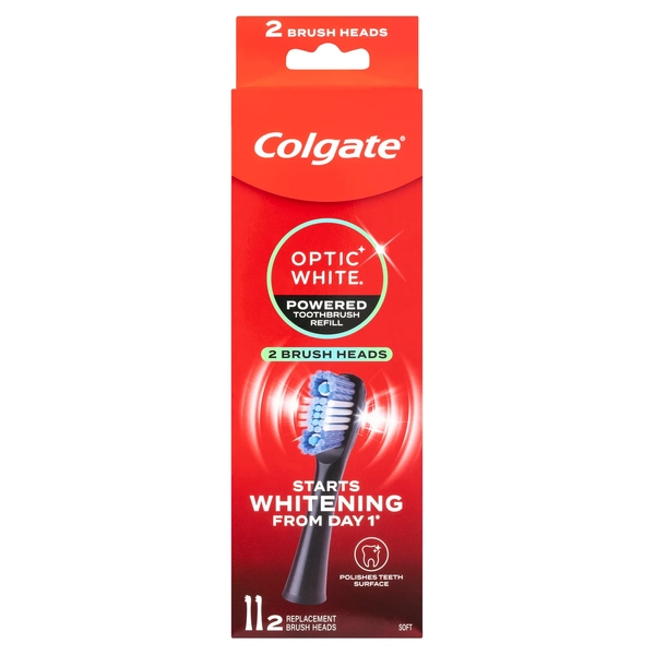 Colgate Optic White Replacement Soft Brush Heads 2 Pack