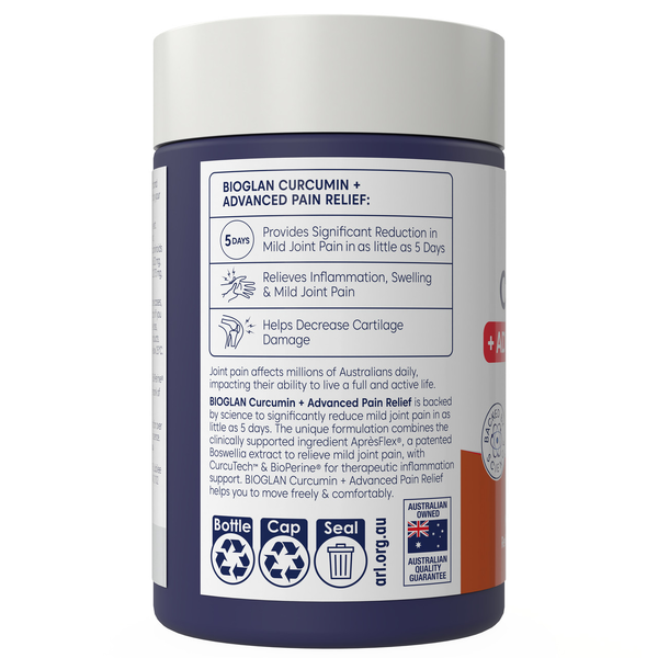 Bioglan Curcumin + Advanced Pain Relief 50 Tablets