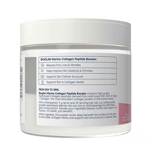 Bioglan Marine Collagen Peptide Booster 100g Powder