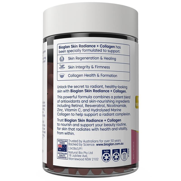 Bioglan Skin Radiance + Collagen 60 Tablets