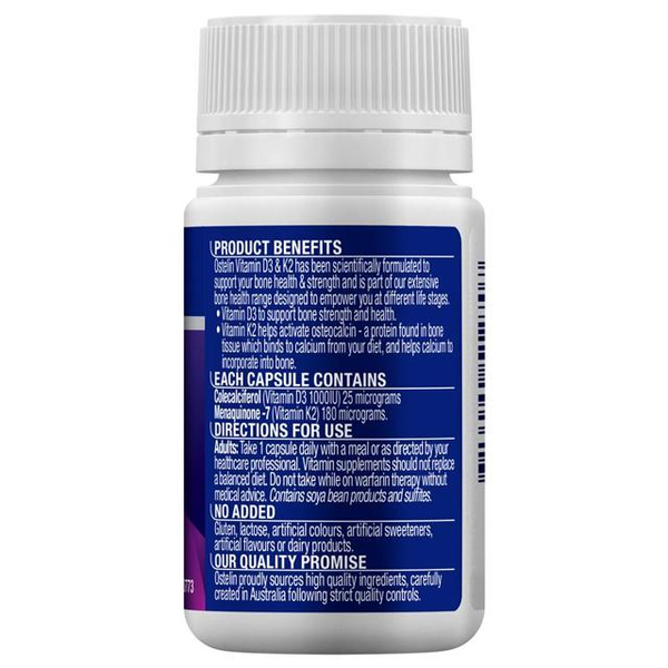 Ostelin Vitamin D3 + K2 60 Capsules