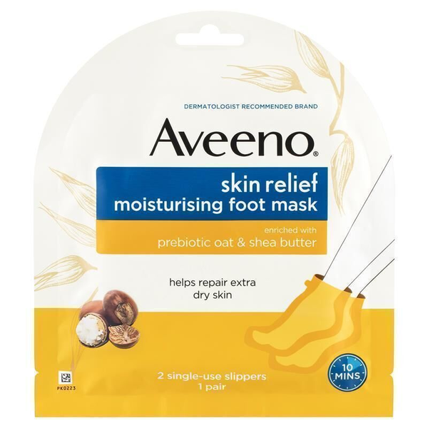 3X Aveeno Skin Relief Moisturising Foot Mask 1 Pair