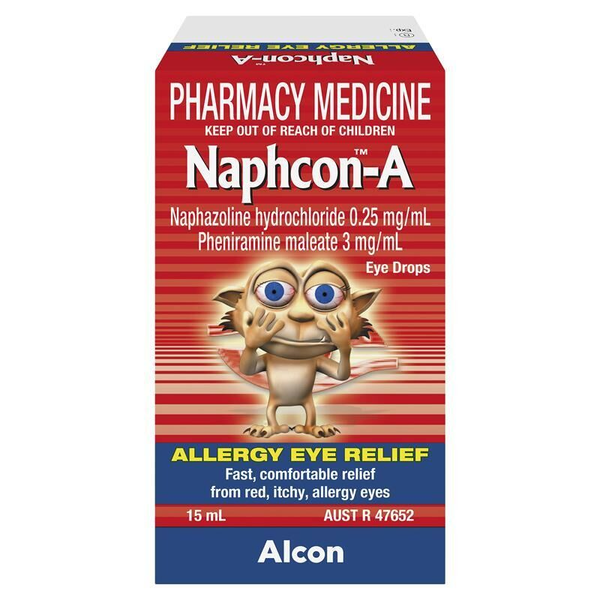 3X Naphcon-A Eye Drops 15ml Allergy Eye Relief