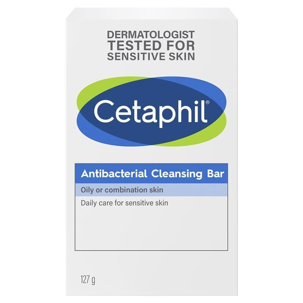 3X Cetaphil Antibacterial Cleansing Bar 127g