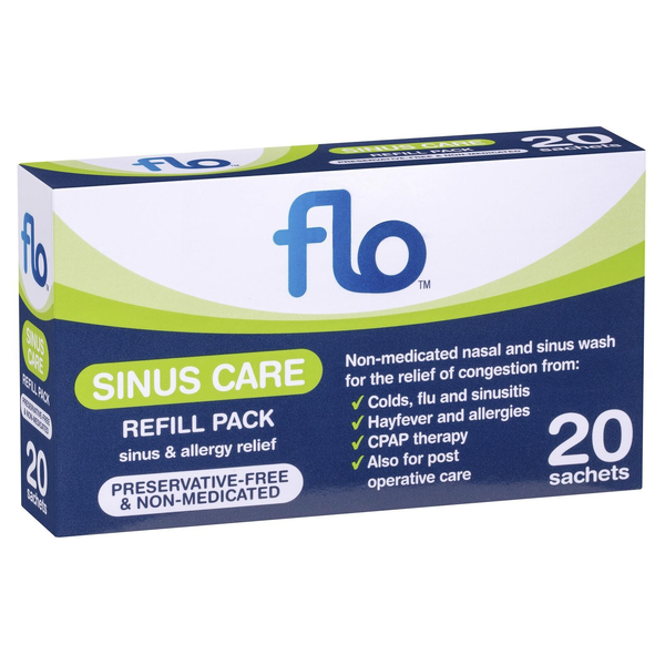3X Flo Sinus Care Refill Pack 20 Sachets