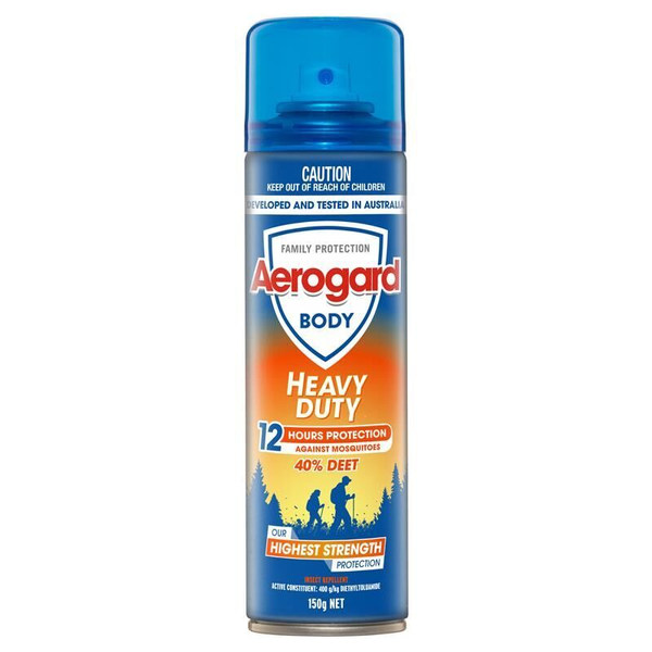 3X Aerogard Heavy Duty 40% Deet Aerosol 150g