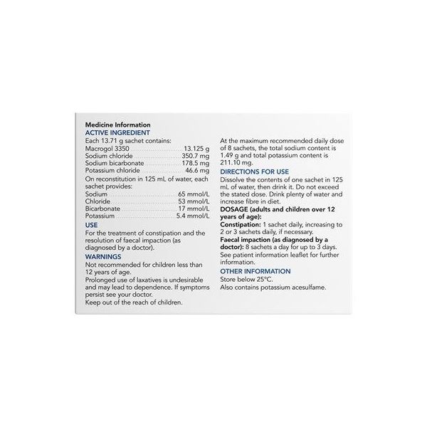 Chemists' Own Constipation Relief With Electrolytes 30 Sachets