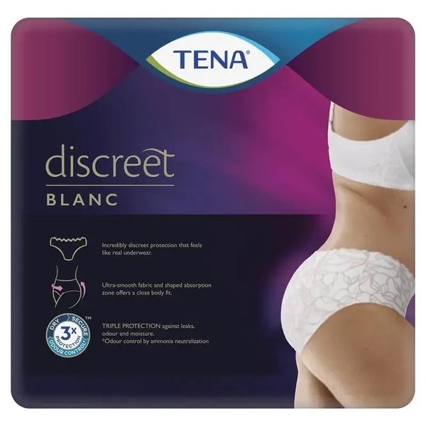 Tena Discreet Low Waist Underwear White 12 Underwears - Medium Plus