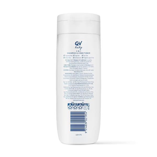 Ego Qv Baby 2 in 1 Shampoo & Conditioner 250g