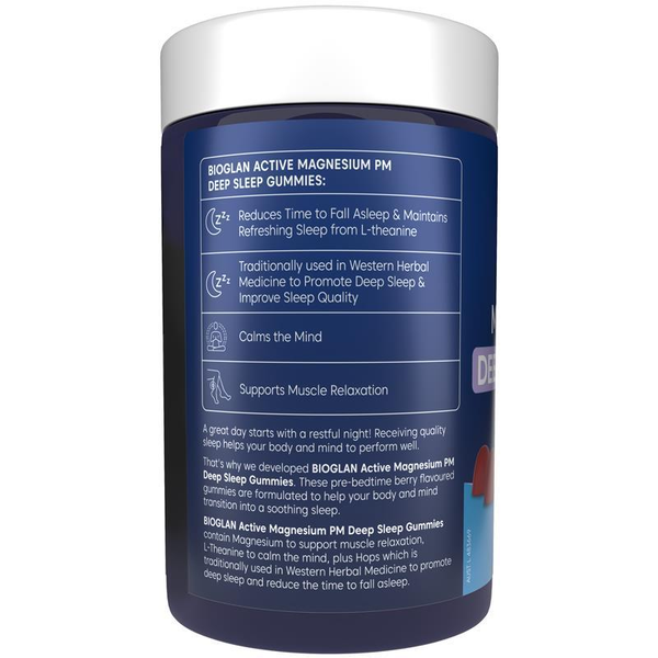 Bioglan Active Magnesium PM Deep Sleep 90 Gummies