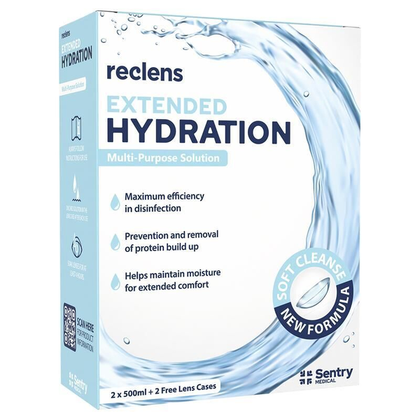 Reclens Extended Hydration Multi-Purpose 2 X 500ml