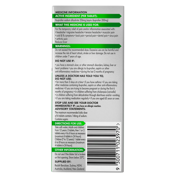 Nurofen Zavance 96 Tablets