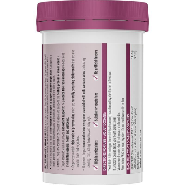 Swisse Beauty Grape Seed 180 Tablets