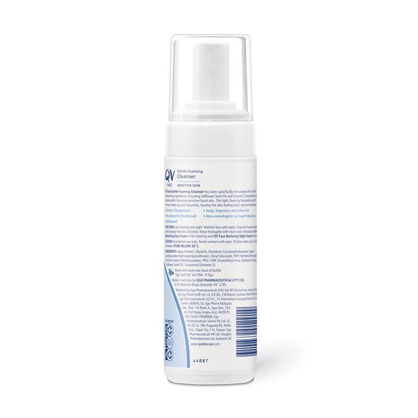 Ego Qv Face Gentle Foaming Cleanser 150ml