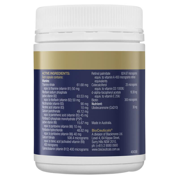 BioCeuticals Mega B Q10 120 Capsules