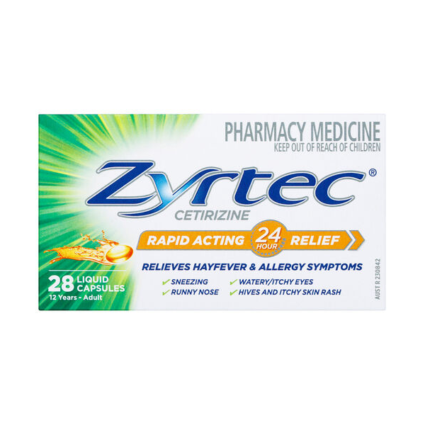 Zyrtec 28 Liquid Capsules