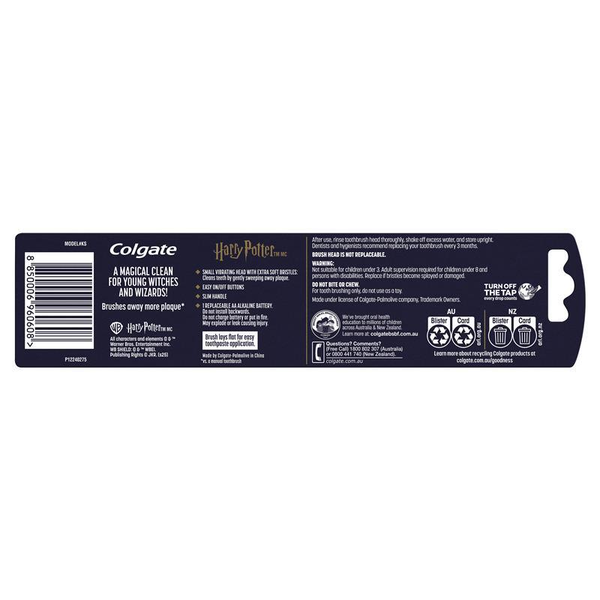 Colgate Kids Harry Potter Extra Soft Powered Toothbrush 1 Pack