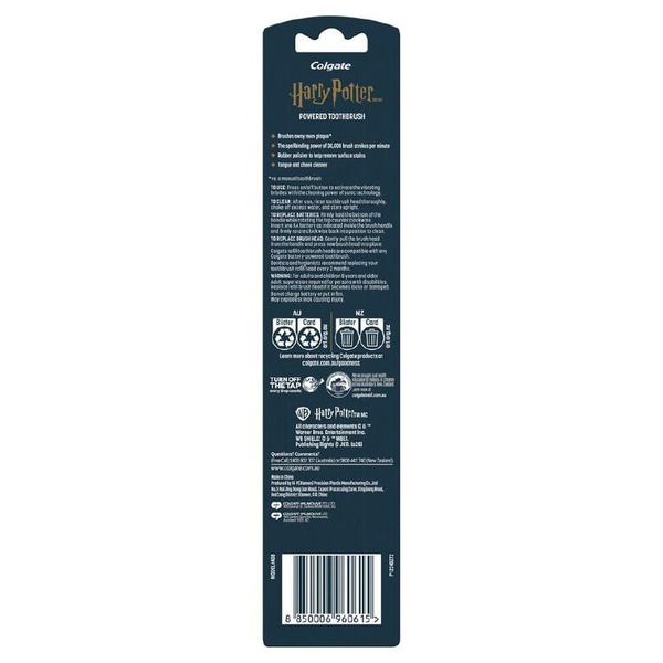 Colgate Adults Harry Potter Soft Powered Toothbrush 1 Pack