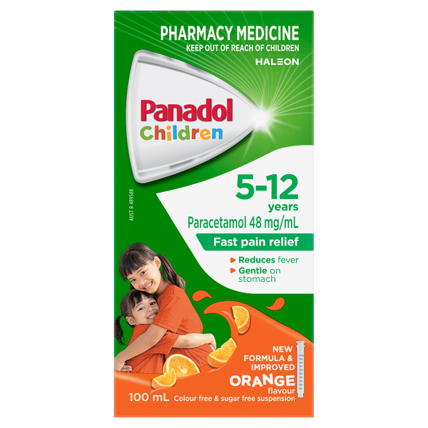 Panadol Children 5 - 12 Years Orange 100ml Suspension