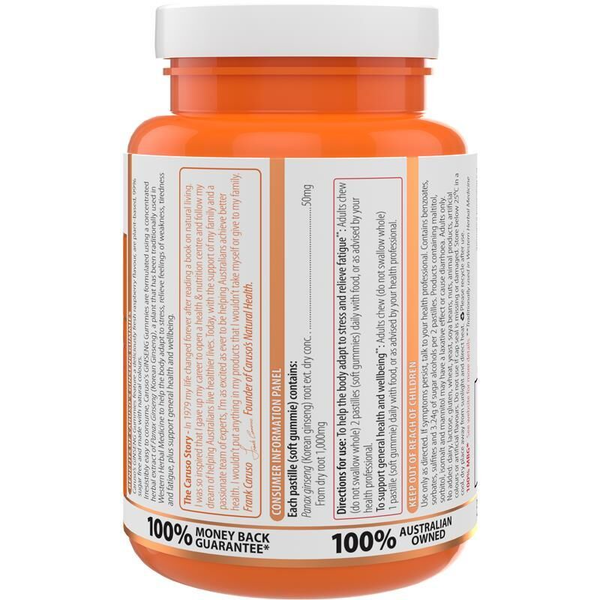 Caruso's Ginseng Gummies 60 Pastilles