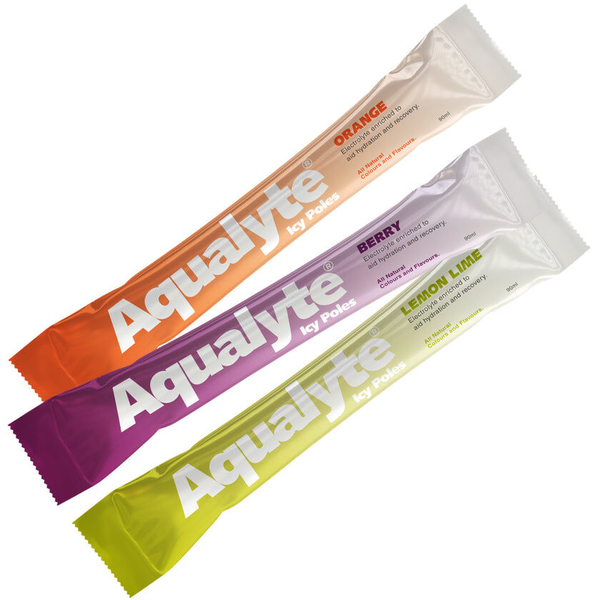 Aqualyte Electrolyte Icy Pole Mixed Flavours 12 X 90ml Sachets