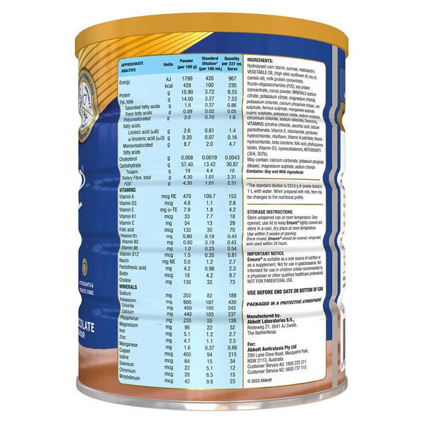 Ensure Powder 800g Chocolate Flavour