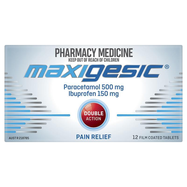 Maxigesic Double Action 12 Tablets
