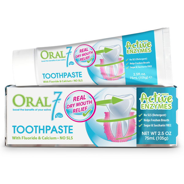 Oral 7 Toothpaste With Active Enzymes 75ml (105g) Real Dry Mouth Relief