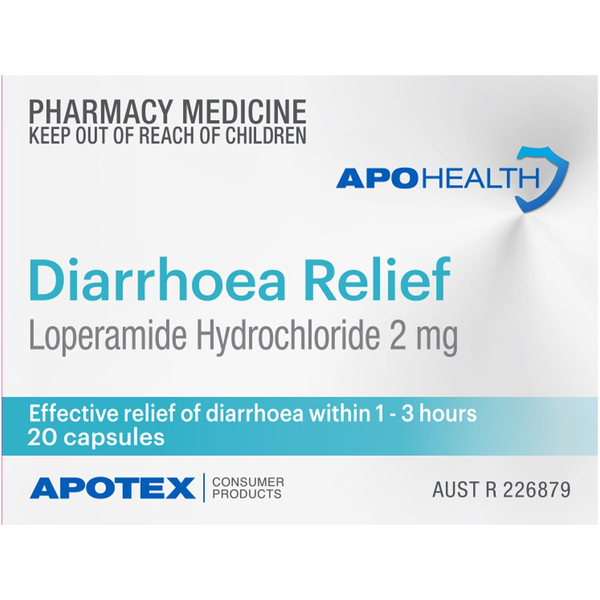 APH Diarrhoea Relief 20 Capsules Same as Imodium
