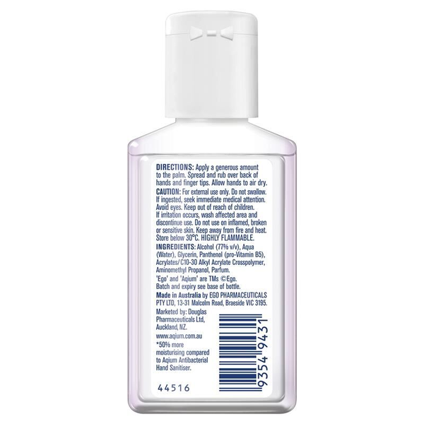 Ego Aqium Antibacterial Hand Sanitiser Ultra 60ml