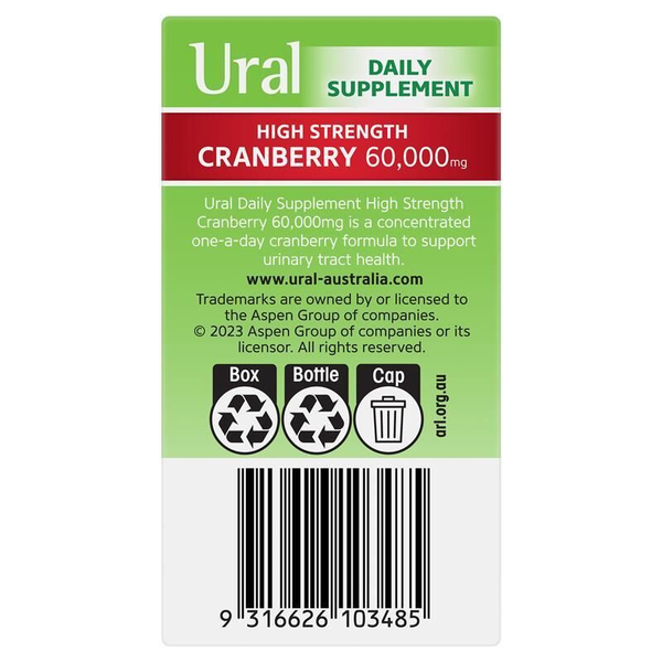 Ural High Strength Cranberry 30 Capsules