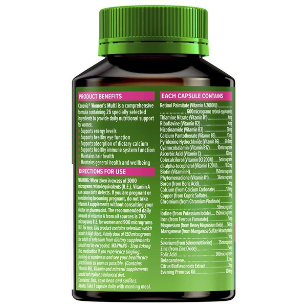 Cenovis Once Daily Women's Multi 50 Capsules