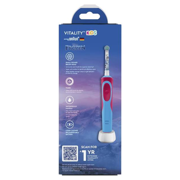 Oral B Vitality Kids Frozen Electric Toothbrush 1 Pack