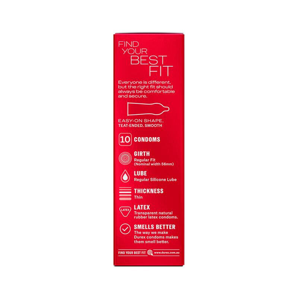 Durex Thin Feel Regular Fit 10 Condoms
